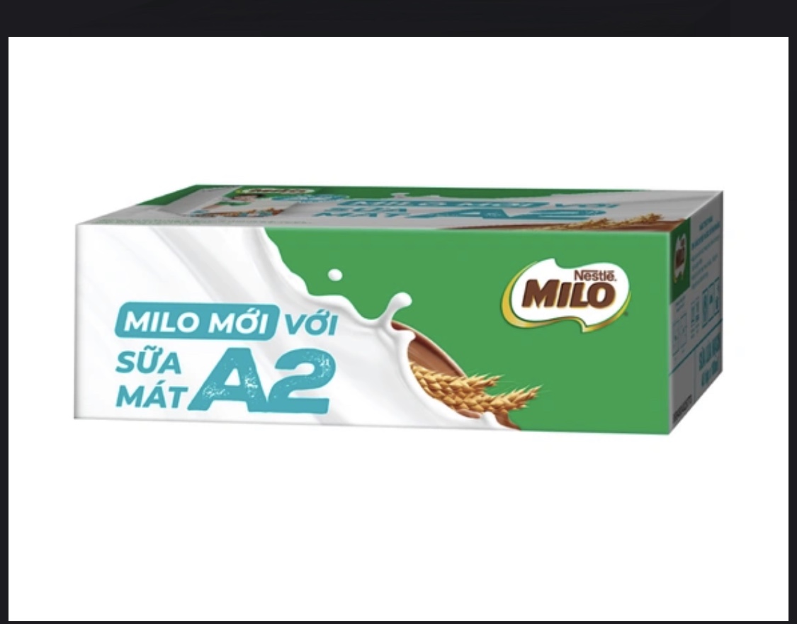 sữa lúa mạch nestle milo A2 180ml