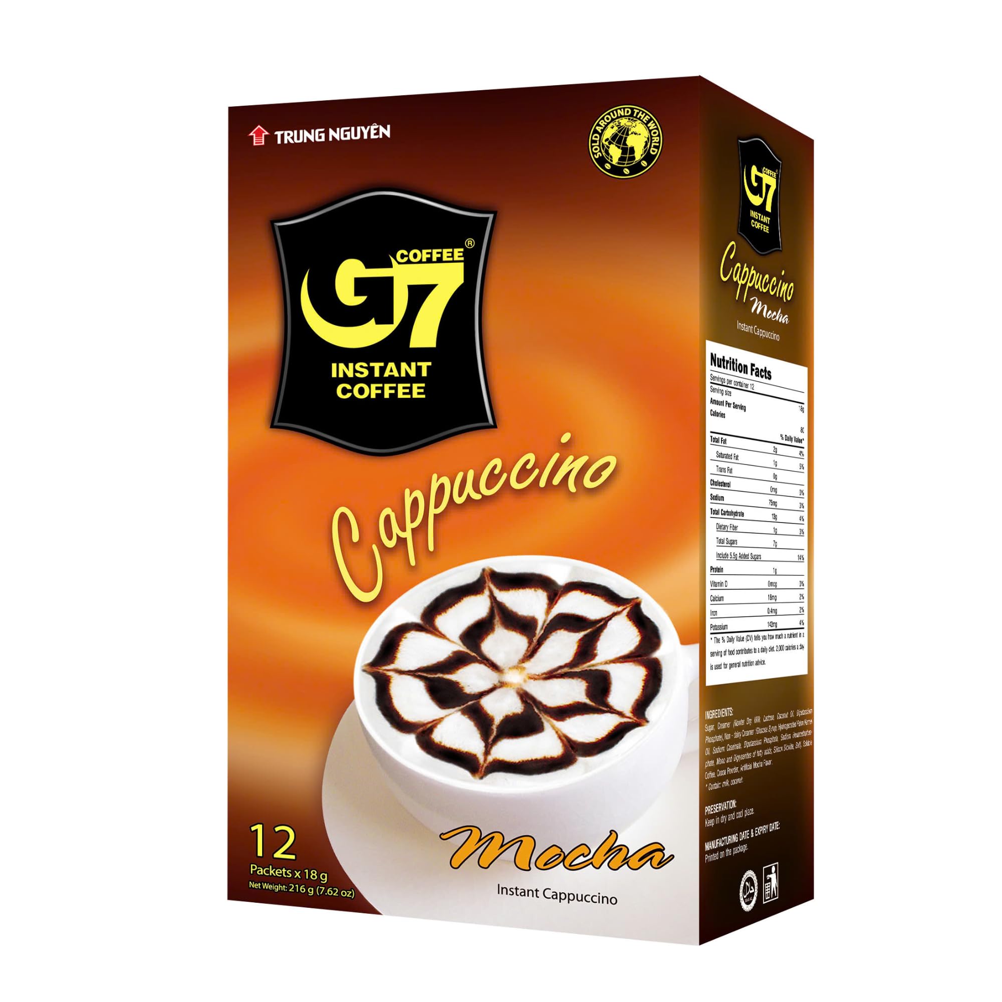 Cà phê G7 Cappuccino hương Mocha