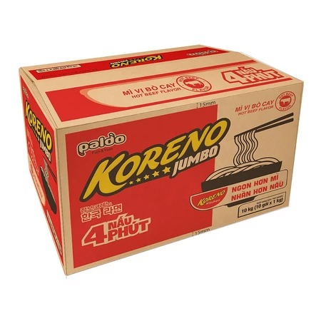 Mì nấu Jumbo Koreno vị bò cay 1kg