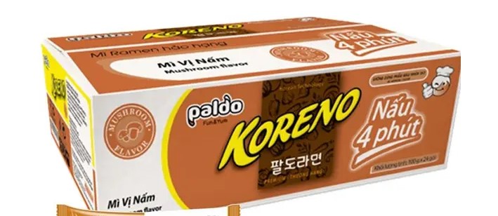 Mì Nấu Koreno Vị Nấm thùng 24 Gói 100g