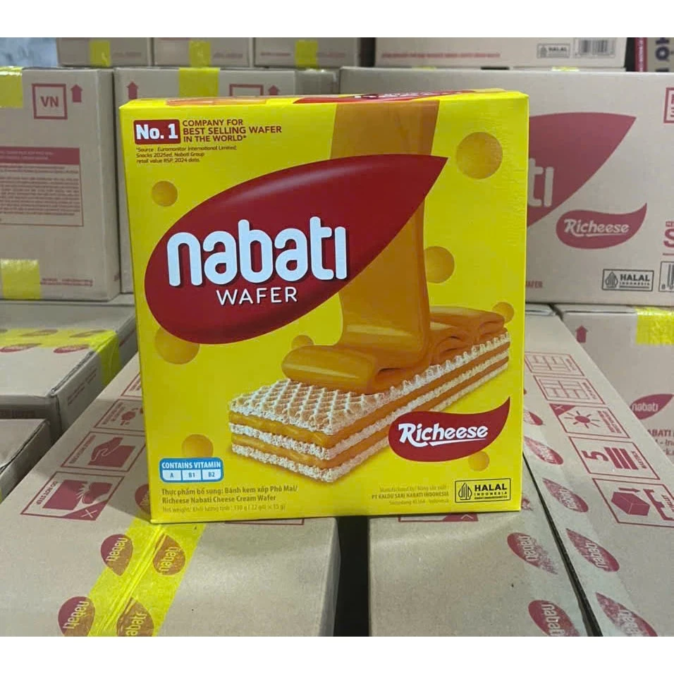 Bánh Kem Xốp Nabati Phô Mai Hộp To 330g