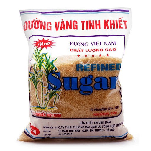 Đường Vàng Xuất Khẩu - Bao 30 Gói X 1kg loại đậm 1