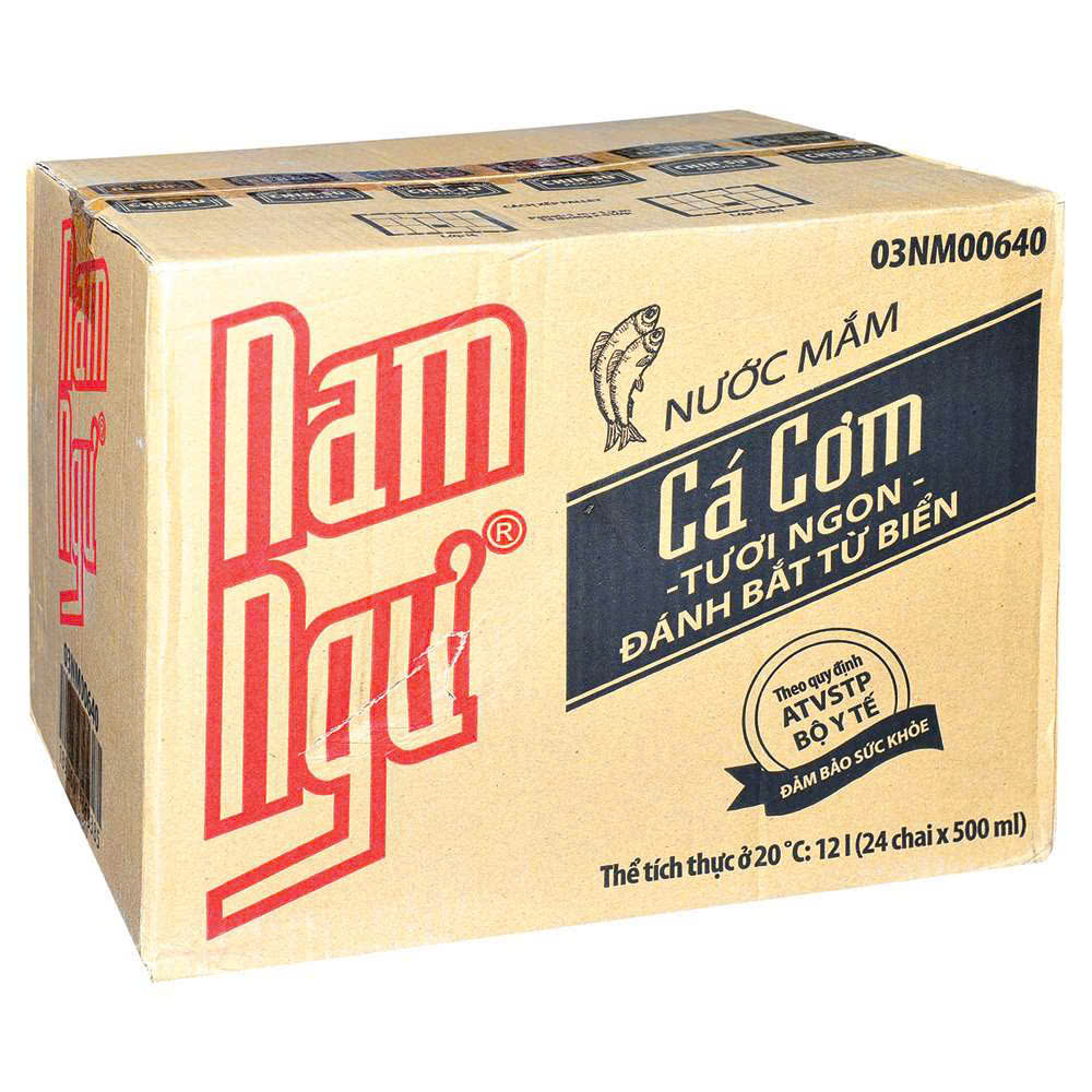 Nước mắm Nam Ngư 3 trong 1 - Thùng 24 chai x 500ml