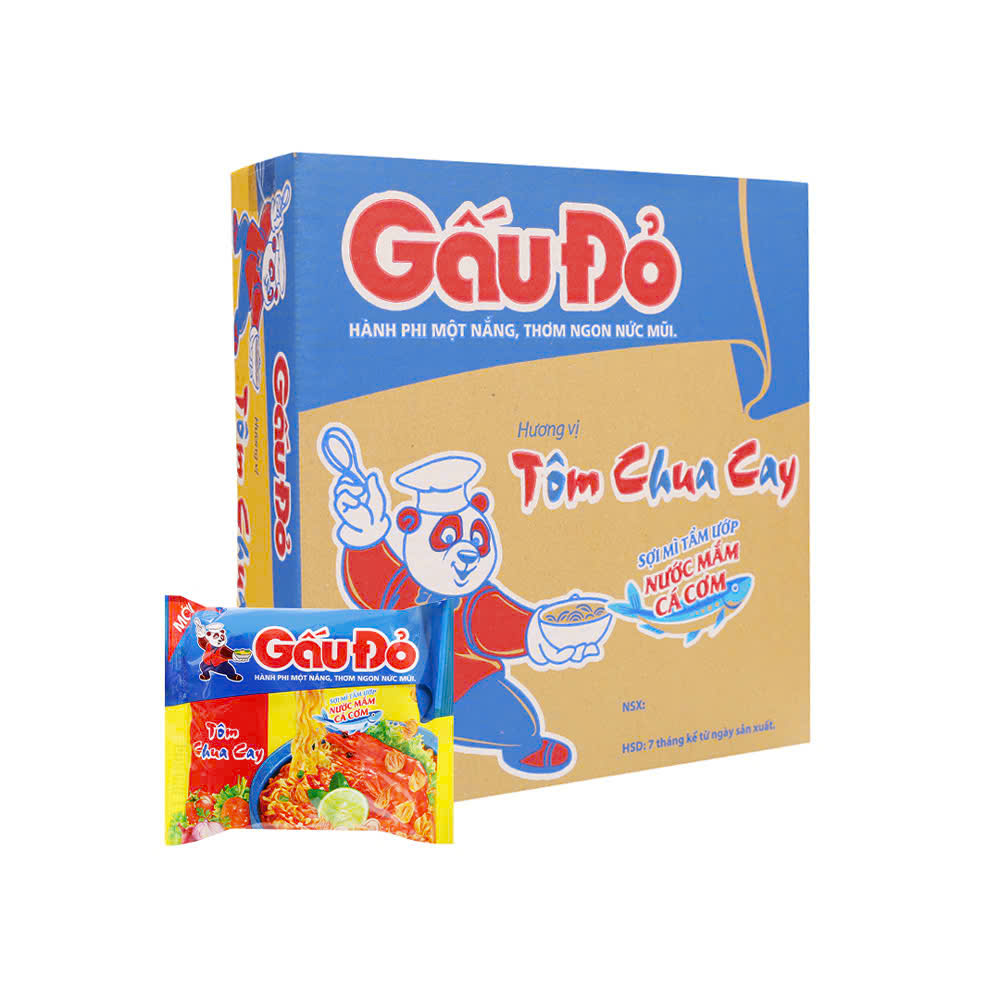 MÌ GẤU ĐỎ TÔM  CHUA CAY