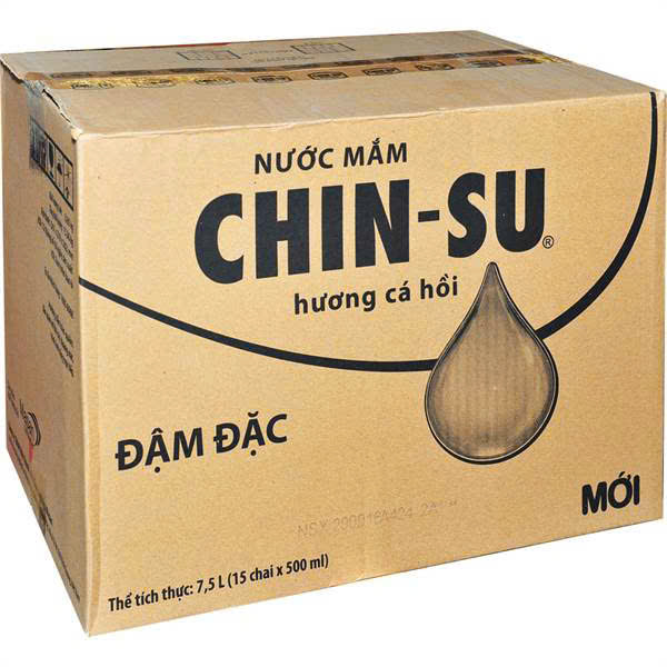 Nước mắm Chinsu cá hồi - Thùng 15 chai x 500ml