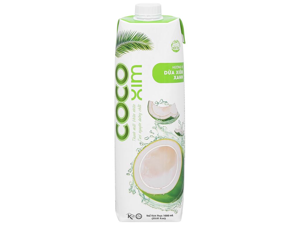 Nước Dừa Cocoxim Xanh - Thùng 12 Hộp X 1L