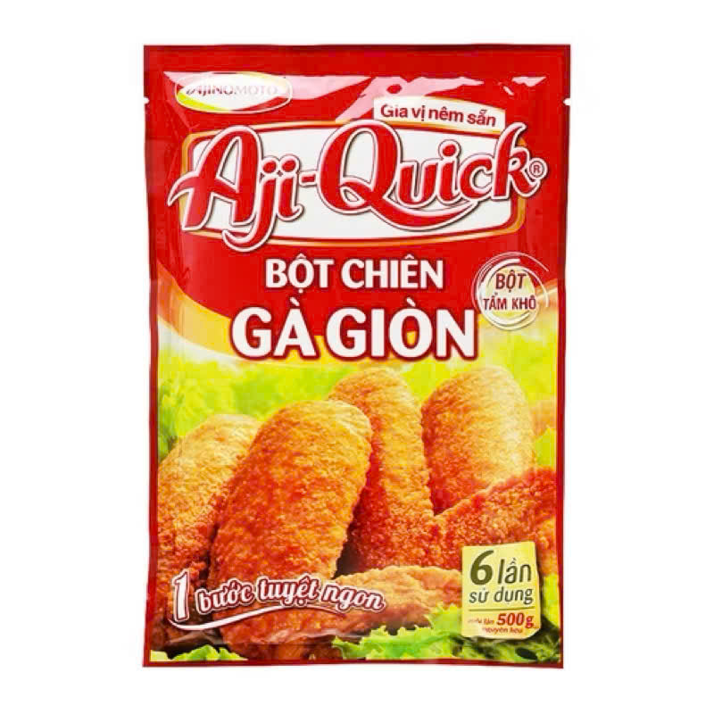 Bột tẩm khô chiên giòn AJI-QUICK gói 42g - Thùng 60 gói x 42g
